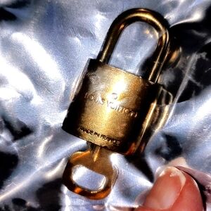 Louis Vuitton Shiny Gold Lock & Key, Number 309, Exc Cond
